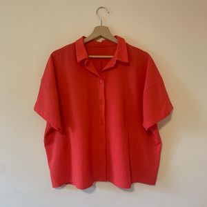 Lululemon short sleeve button blouse
